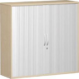 Querrollladenschrank zu Büromöbelserie "Pro", mit 2 Einlegeböden Produktbild