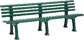 Gartenbank JUIST 4-Sitzer Länge 2000 mm grün Blome Produktbild