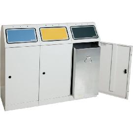 Abfalls. Flex-M 3x75l grau, ProPads, Einsatz Produktbild