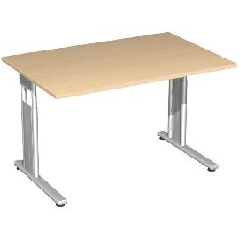 Schreibtisch Flex, C-Fuß, HxBxT: 680–820x1200x800 mm Produktbild