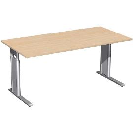 Schreibtisch C-Fuß "Pro", HxBxT: 680–820x1600x800 mm Produktbild
