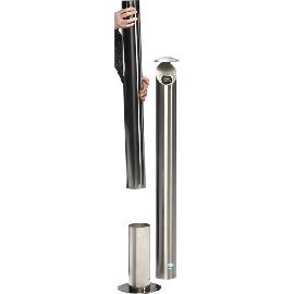 Ascher Standsäule H 103 Edelstahl matt Produktbild