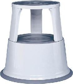 Rollhocker Metall lichtgrau Produktbild