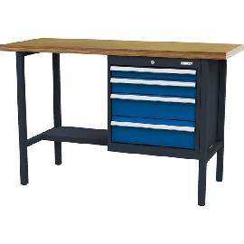 Kastenwerkbank, 1500 mm, 4 Schubladen Produktbild