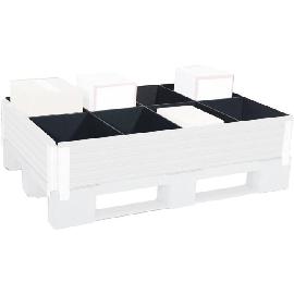 Paletteneinteilungs-Set für B800xT1200 mm 1 Längs-,3 Querteiler Produktbild
