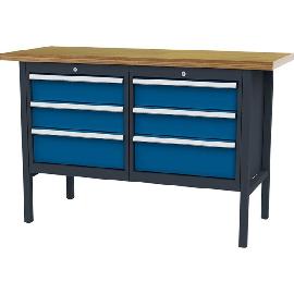 Kastenwerkbank, 1500 mm, 6 Schubladen Produktbild