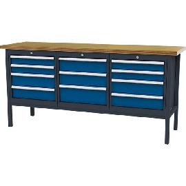 Kastenwerkbank, 2000 mm, 11 Schubladen Produktbild