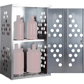 Kleingasflaschenschrank, Seitenwände und Türen gelocht Produktbild