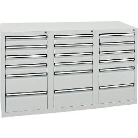 Schubladenschrank, 900x1500x500 mm, Schubladen 12x 100/6x 200 mm Produktbild