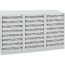 Schubladenschrank, 900x1500x500 mm, Schubladen 24x 100 mm Produktbild
