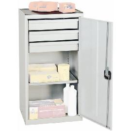 Werkzeug- und Materialschrank Serie 2000, 3 Schubladen, 1 Fachboden Produktbild