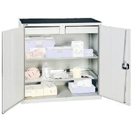 Werkzeug- und Materialschrank Serie 2000, 2 Schubladen, 2 Fachböden Produktbild