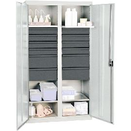 Werkzeug- und Materialschrank Serie 3000, 12 Schubladen, 4 Wannenboden, Mitteltrennwand Produktbild