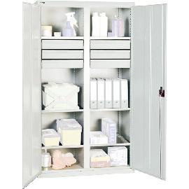 Werkzeug- und Materialschrank Serie 2000, 6 Schubladen, 6 Fachböden, Mitteltrennwand Produktbild