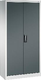 Büro-Flügeltürenschrank (RAL 7035/7016) mit 4 verstellbaren Einlegeböden Produktbild