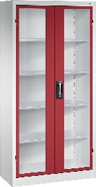 Schwerlastschrank, mit Flügeltüren, RAL 7035/3003 Produktbild