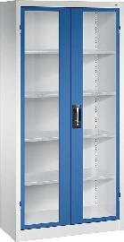 Schwerlastschrank, mit Flügeltüren, RAL 7035/5010 Produktbild