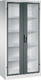 Schwerlastschrank, mit Flügeltüren, RAL 7035/7016 Produktbild