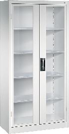 Schwerlastschrank, mit Flügeltüren, RAL 7035/7035 Produktbild