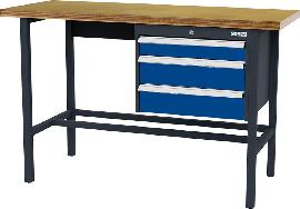 Arbeitstisch, 3 Schubladen 100/2x 150 mm Produktbild