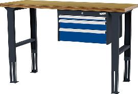 Arbeitstisch, höhenverstellbar, 3 Schubladen 50/100/150 mm Produktbild