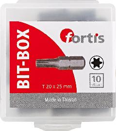 Bit zähhart 1/4" DIN3126 C6,3 T20x25mm 10er Pack FORTIS Produktbild