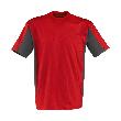 Kübler T-Shirt Kurzarm 5020 mittelrot/anthrazit Gr. XS Produktbild img1 S