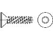ISO 14586 Stahl 4,8 x 38 -F-T25 galv. verzinkt gal Zn S Produktbild