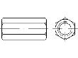 ART 88087 6kt.Verbindungsmuffe St.gal Zn M 10 x 40 SW 13 gal Zn S Produktbild img1 S