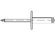 ART 88409 Blindniete Alu/St. verz. FLAKO K 14 5 x 14 S Produktbild