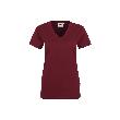 Women classic V-Shirt weinrot, Größe 2XL Produktbild img1 S