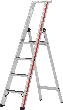 Stufenstehleiter R13 mit Plattform, einseitig begehbar Produktbild img1 S