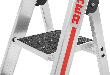 Stufenstehleiter R13 mit Plattform, einseitig begehbar Produktbild img3 S