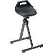 Bimos Stehhilfe 9452-2000Integralschaum schwarz Sitzhöhe 650-850 mm mit Gleiter Produktbild