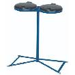 Abfallsammler 2x120 l blau 4Standfüße KS-DeckelVAR Produktbild img1 S
