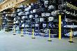 Sperrgurtpfosten, Pfosten gelb, Gurt schwarz-gelb Produktbild img2 S