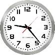 Edelstahl-Wanduhr Produktbild