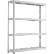 Weitspannregal-Komplettset META SPEED-RACK, mit Stahlpaneelen Produktbild