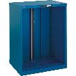 Schubladenschrank-Leergehäuse, 27x36 E, enzianblau Produktbild