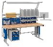 Systemtisch Multi4motion B1685xT900/965xH730-1230 Montagearbeitsplatz Produktbild
