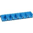 Sichtboxen-Set blau 613x165x75 mm allit Produktbild