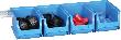 Sichtboxen-Set blau 600x240x125 mm allit Produktbild