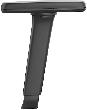Armlehnen (Paar) schwarz für Arbeitsstuhl Unitec, Isitec, Solitec, Laborstuhl & All-in-One Produktbild img2 S