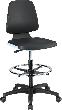 Arbeitsdrehstuhl (Laborstuhl) Labsit 4 mit Sitz-Stopp-Rollen und höhenverstellbarem Fußring Produktbild img1 S