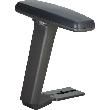 Armlehnen (Paar) schwarz für Arbeitsstuhl Neon ESD Produktbild