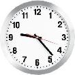 Funk-Wanduhr D300 klass. Ziffernblatt we, Zahlen Mobatime Produktbild img1 S