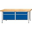 Kastenwerkbank Serie VX, Modell 205 VX, lichtgrau/enzianblau Produktbild