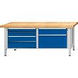 Kastenwerkbank Serie VX, Modell 237 VX, lichtgrau/enzianblau Produktbild