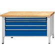 Kastenwerkbank Serie VX, Modell 29 VX, lichtgrau/enzianblau Produktbild