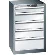 Schubladenschrank mit 5 Schubladen, stationär (Tiefe 572 mm) Produktbild img1 S